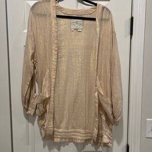 Anthropologie Hei Hei Sparkle Open Cardigan